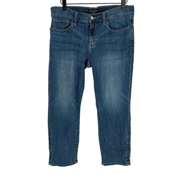 Banana Republic Blue Dark Wash Skinny Jeans Mid Rise Casual Western Stretch 31 - Picture 1 of 8